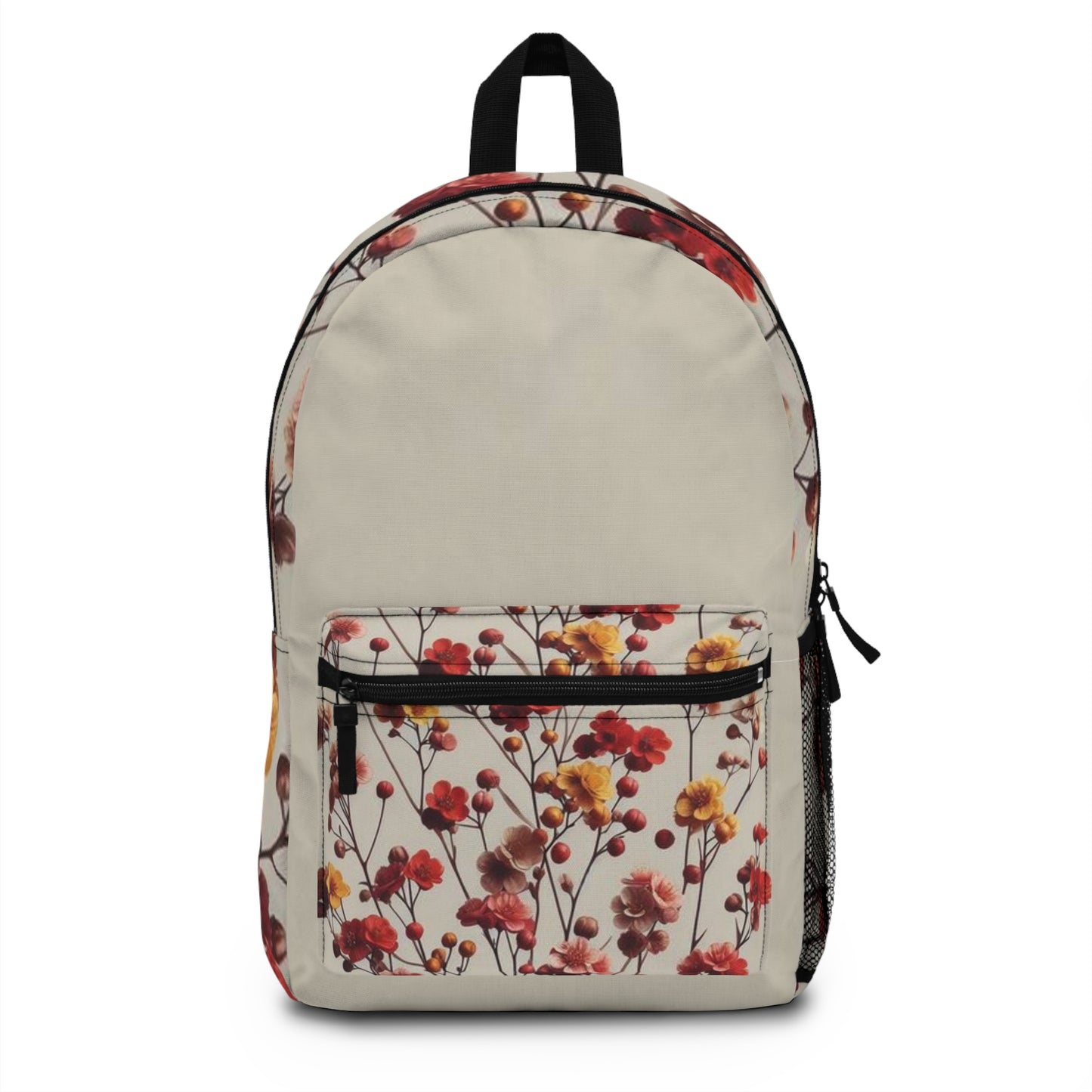 Soft Floral Backpack, Colorful Flower Design