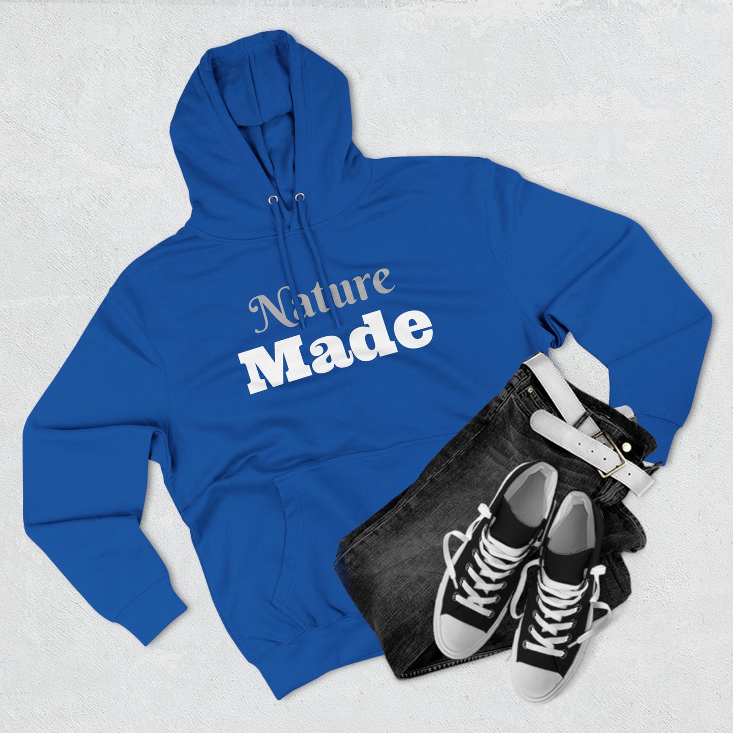 Nature Made Graphic Three-Panel Fleece Hoodie, Warm Winter Sweatshirt