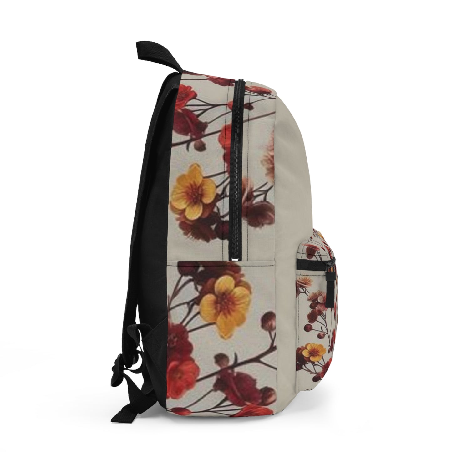 Soft Floral Backpack, Colorful Flower Design