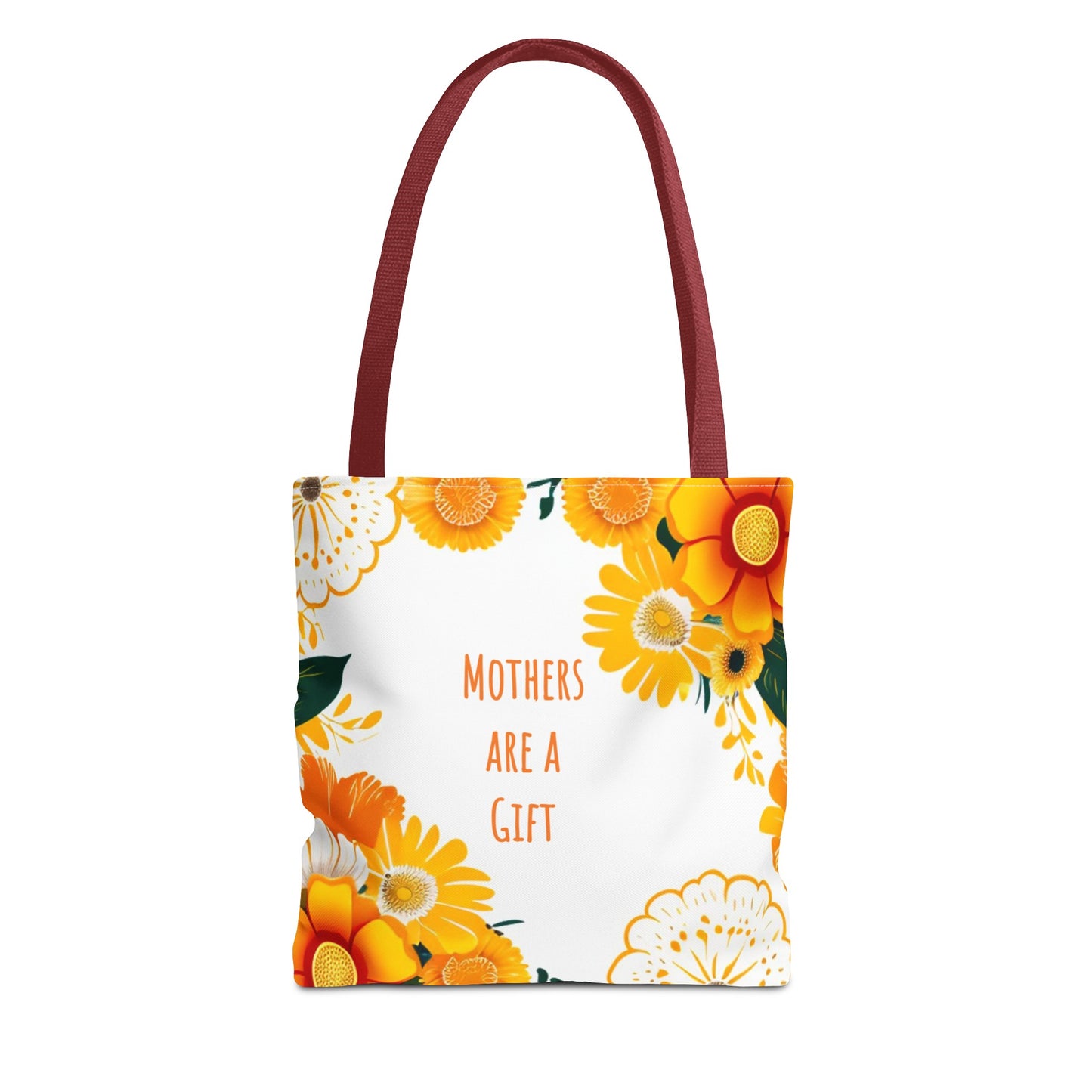 Mother's Day Tote Bag, Bright Flowers, Mother's Are A Gift Canvas Tote Bag