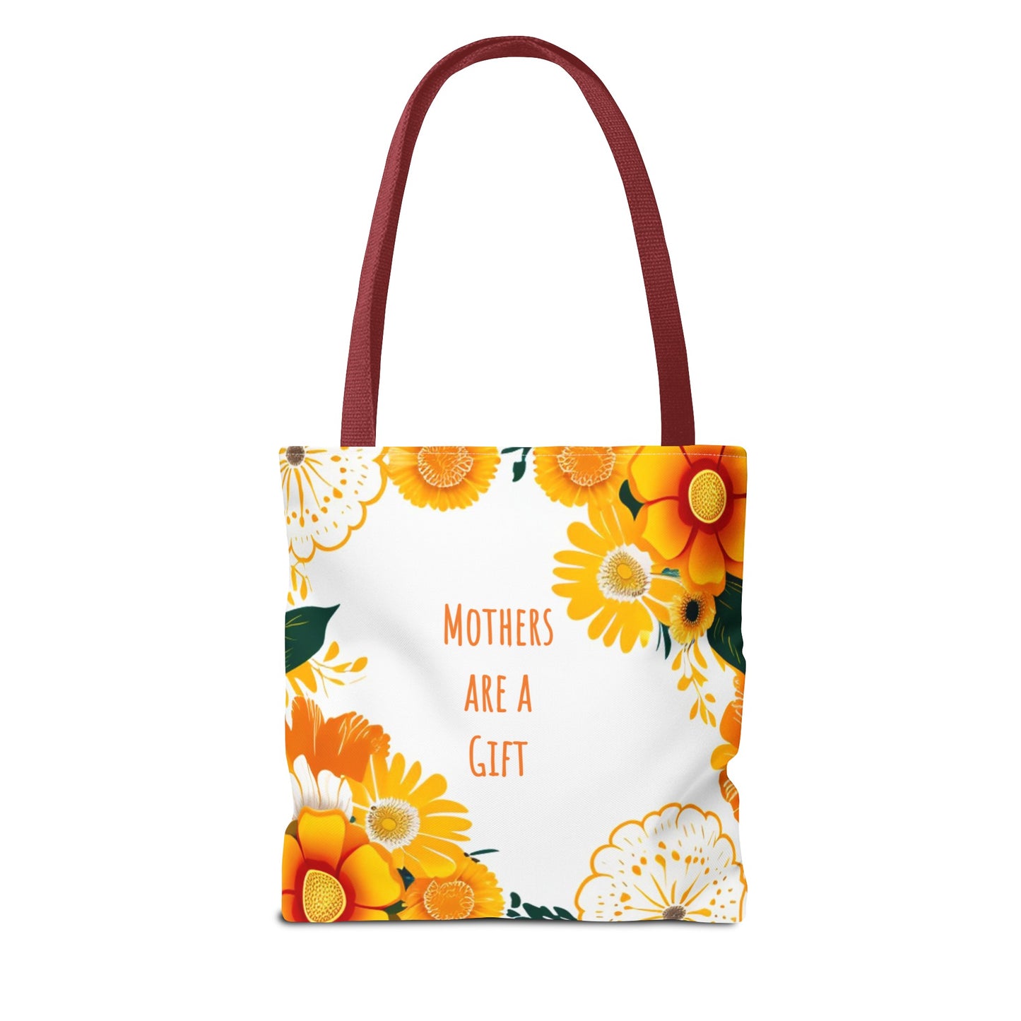 Mother's Day Tote Bag, Bright Flowers, Mother's Are A Gift Canvas Tote Bag