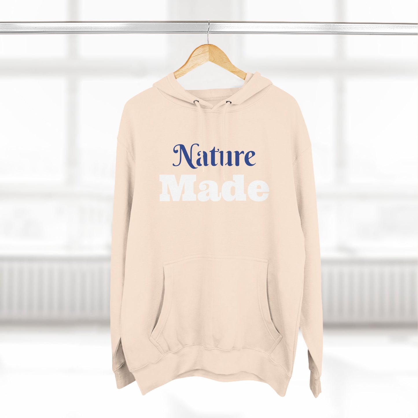 Nature Made Graphic Three-Panel Fleece Hoodie, Warm Winter Sweatshirt