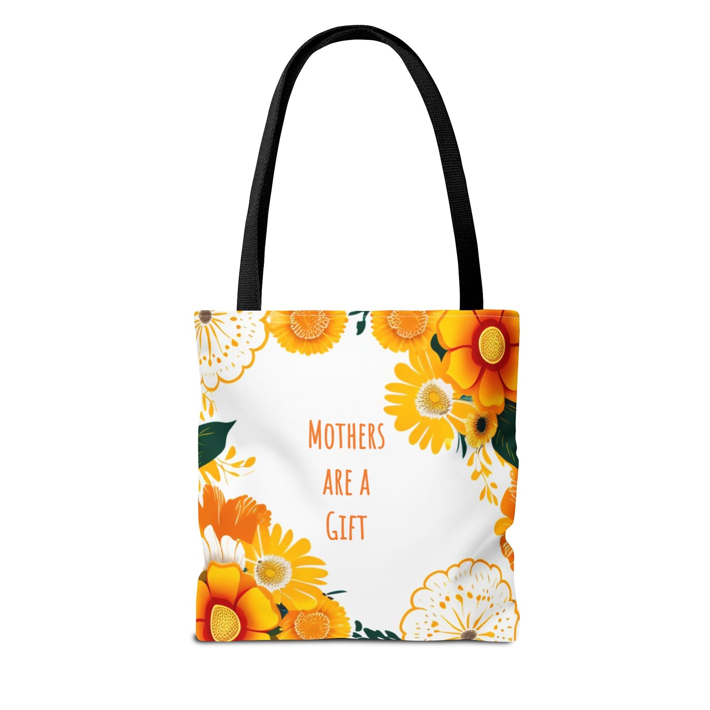 Mother's Day Tote Bag, Bright Flowers, Mother's Are A Gift Canvas Tote Bag