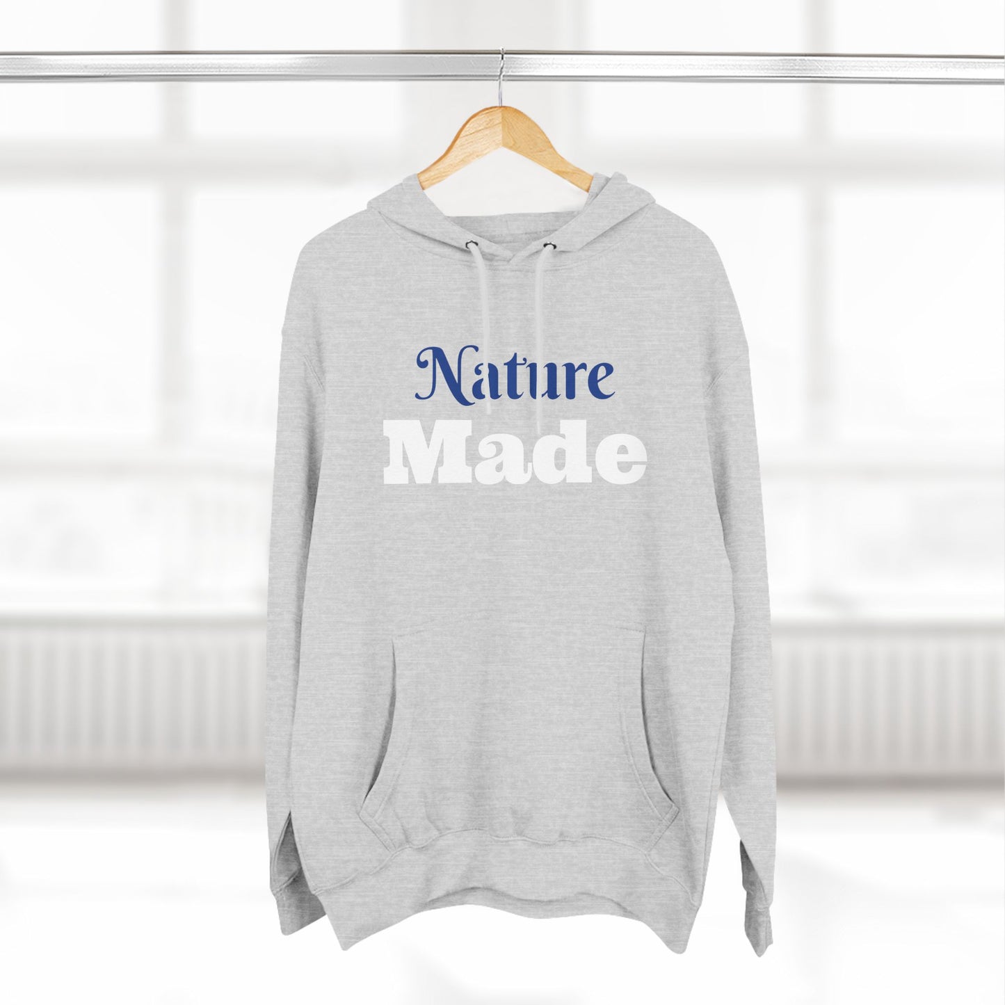 Nature Made Graphic Three-Panel Fleece Hoodie, Warm Winter Sweatshirt