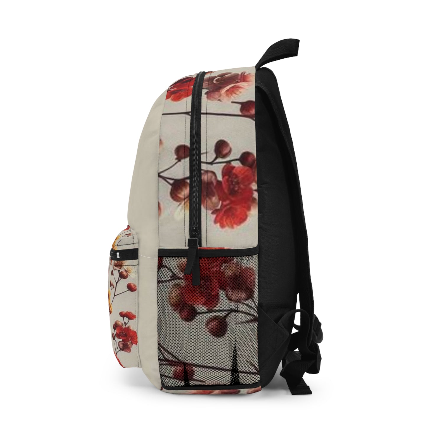 Soft Floral Backpack, Colorful Flower Design