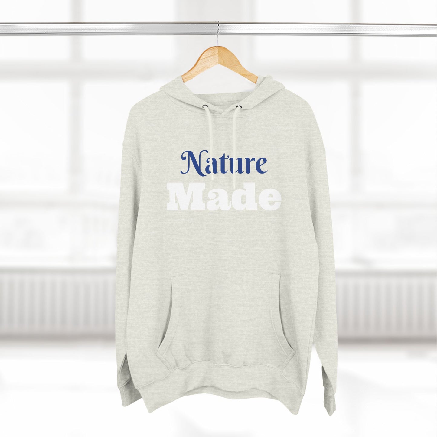 Nature Made Graphic Three-Panel Fleece Hoodie, Warm Winter Sweatshirt